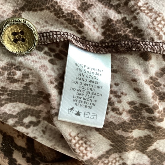 SIMONTON Says designed by George Simonton Plus 3X JACKET BROWN REPTILE LUREX - Picture 10 of 10